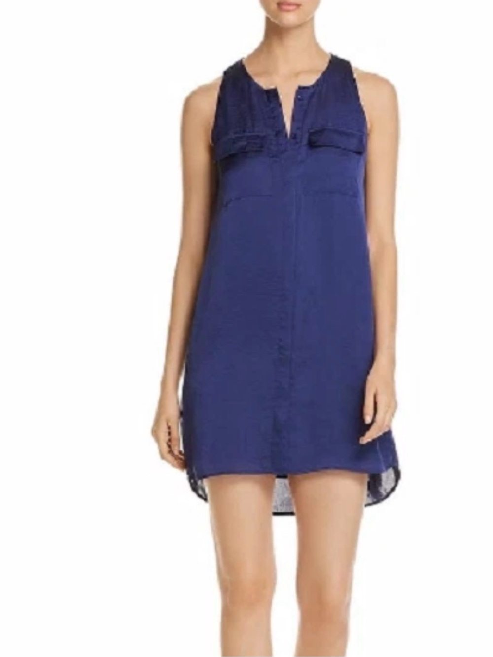 Kenneth Cole Navy Sleeveless Shift Dress